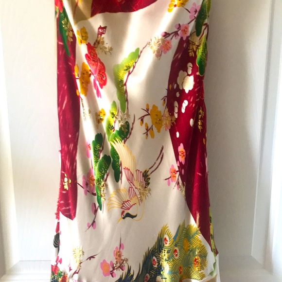 Sue Wong Nocturne sz 8, NWOT, silk, gold, sequined mermaid halter gown, tie back - Picture 3 of 9